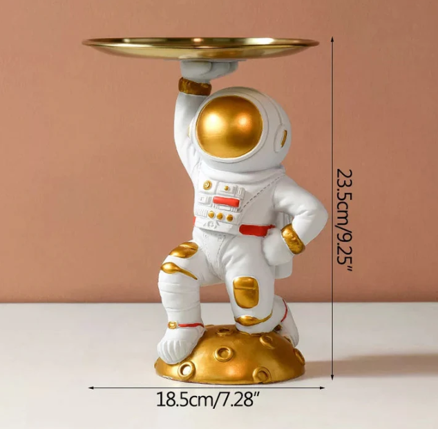 Astronaut With Brass Tray