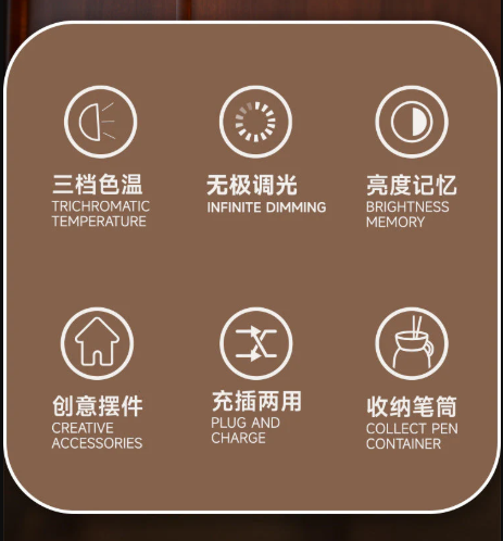 Flower Pot Rechargeable Desk Lamp