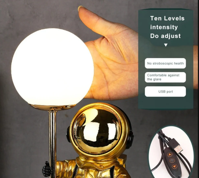 Astronaut Moon Lamp