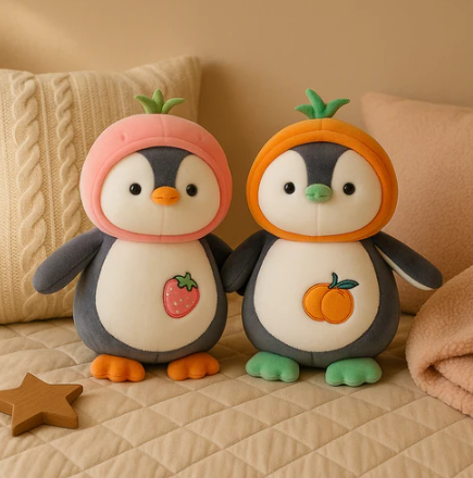 Cute Penguin Plush Toy Pink - Large