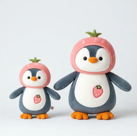 Cute Penguin Plush Toy Pink - Large