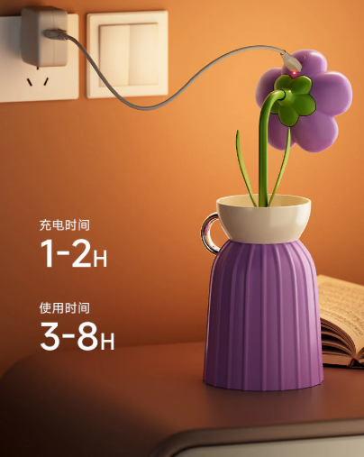 Flower Pot Rechargeable Desk Lamp