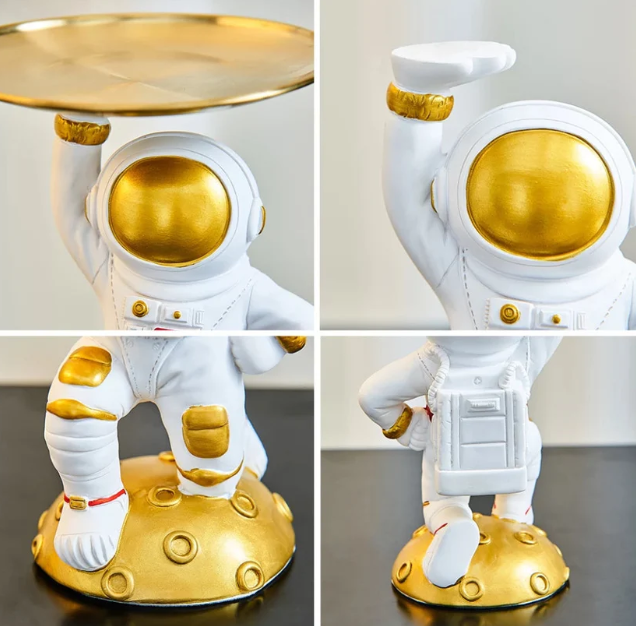 Astronaut With Brass Tray