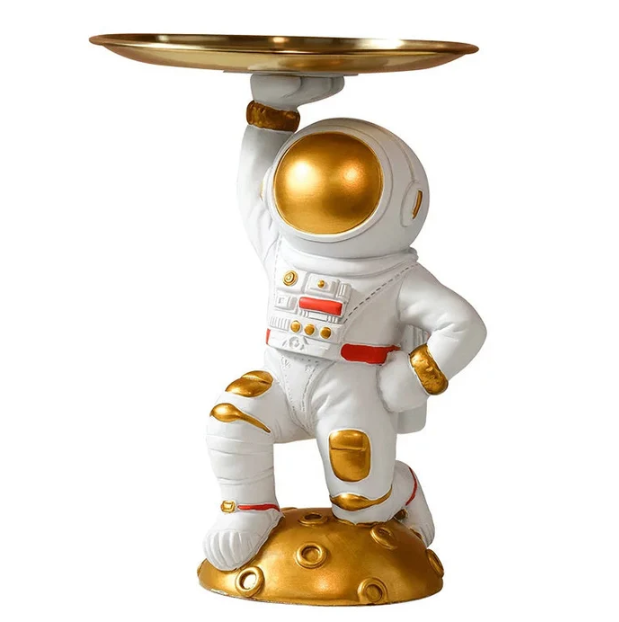 Astronaut With Brass Tray
